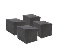 Toyvian Lot De 4 Blocs D’absorption Acoustique En Mousse 20x20x20 Cm, Isolation Phonique Basse Fréquence Pour Acoustique Studio, Coton Insonorisant Écologique Pour Murs Et Plafonds