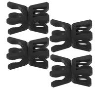 Toyvian Lot de 4 Clips Pivotants Noirs en Plastique pour Poteaux d'Entraînement de Football Connecteurs Légers pour Anneaux d'Agilité Accessoires Polyvalents pour Exercices de