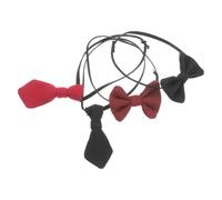 Toyvian Lot de 4 cravates et nœuds papillon miniatures pour poupées Petites cravates Mini nœuds papillon Petites cravates pour poupées de bébé Accessoires de vêtements