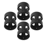 Toyvian Lot de 4 Entretoises de Potence VTT en Aluminium Noir, Rallonges de Guidon Robustes pour Réglage Posture, Adaptateurs de Rehausse pour Vélo Tout Terrain, Accessoires de Guidon