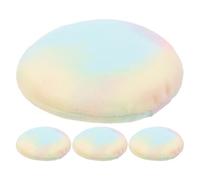 Toyvian Lot de 4 Houppettes Surdimensionnées à Poudre Visage et Corps 10,5 Cm Peluche Douce Lavables Réutilisables Applicateurs Maquillage Professionnels pour Fixation Uniforme et Usage