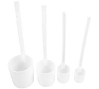 Toyvian Lot de 4 Louches à Vin Ménagères Multifonctions en Plastique Long Manche, Louche à Fond Plat pour Verser Eau et Vin, Ustensile Cuisine Pratique pour Usage Domestique, Cérémonie