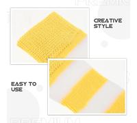 Toyvian Lot de 4 Manchons de Protection Tricotés pour Pattes de Devant de Chiens Taille L Couleur Jaune Rayé Protections Respirantes en Polyester pour Grands Chiens Chauffe-Pattes