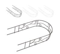 Toyvian Lot de 4 Mini Arches en Fer Forgé Décoratives pour Maison de Poupée, Accessoires de Jardin Miniatures en Métal Couleur Café Rouille et Blanc, Ornements de Jardin Féérique