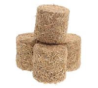 Toyvian Lot de 4 mini bottes de foin Modèle Accessoires Décoration de table rustique 0,79 x 0,79 x 0,79 cm Petite décoration de jardin et de maison de poupée Scène d'automne