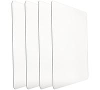 Toyvian Lot de 4 Miroirs Autocollants sans Verre 30X30 CM Incassables et Anti-Coupure Carreaux Muraux en Polystyrène pour Porte Pleine Longueur Salle de Bain Chambre et Dressing