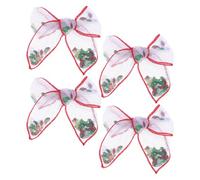 Toyvian Lot de 4 Pinces à Cheveux Nœud en Tulle Léger Finition Crochet Douce Barrettes Garçon et Filles pour Filles Accessoires Coiffure pour Fêtes et Cours de Danse