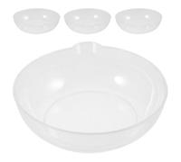 Toyvian Lot de 4 Plateaux de Pesée pour Balance Électrique Cuisine en Plastique Transparent, Facile à Nettoyer et Pratique pour Projets de Pâtisserie et Recettes