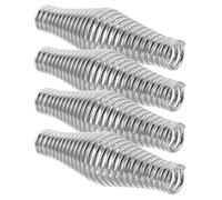 Toyvian Lot de 4 Poignées à Ressort en Acier Résistantes à Haute Température pour Barbecue Poêle à Bois et Cheminée Extérieure Poignée de Sécurité Ergonomique pour Cuisson en Plein Air