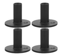 Toyvian Lot de 4 Tees de Golf en Silicone Noir 42 Mm Supports Réutilisables Flexibles pour Tapis D'entraînement Golf Porte-Tee Portable pour Practice Intérieur et Extérieur Accessoires