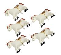 Toyvian Lot de 5 Ballons en Aluminium de Cheval Beige, Construction Robuste et Réutilisable, Décoration pour Fêtes Western et Festivals du Printemps 2026