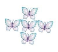 Toyvian Lot de 5 Ballons en Aluminium Forme Bleu Multicolore, Décoration Gonflable pour Fête D'anniversaire, Ballons Légers pour Intérieur et Extérieur, Accessoires de Fête Festifs