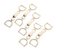 Toyvian Lot de 5 Boucles Décoratives en Alliage Métallique Couleur Or Clair Petites Boucles pour Chaîne de Chaussures Accessoires de Décoration pour Vêtements Ceintures et Pantalons