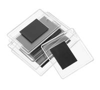 Toyvian Lot de 5 Cadres Photo Magnétiques Transparents en PVC Différentes Tailles pour Réfrigérateur Décoration Aimantée et Porte-Papier Magnétique Pratique