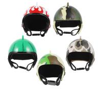 Toyvian Lot de 5 Casques Drôles pour Poulets Multicolores, Protection Légère et Solide Tête, Accessoires Costume Animaux de Compagnie pour Volailles, Couleur Aléatoire Plusieurs Styles
