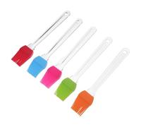 Toyvian Lot de 5 Pinceaux à Sauce Barbecue en Silicone Résistant à la Chaleur avec Manche Transparent Multi-Couleurs pour Marinade Pâtisserie et Cuisson Four
