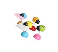 Toyvian Lot de 5 Pinces en Bois Forme de Scarabée, Clips Photo Décoratifs Bureau et Maison, Porte-Notes Multifonction, Décoration de Table Originale, Accessoires Déco Couleur Aléatoire