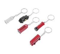 Toyvian Lot de 5 Porte-clés Bus Londoniens Grand Métal Cabine Téléphonique Rouge, Boîte aux Lettres, Taxi, Big Ben Objet de Collection Souvenir Londres Voyage Noël