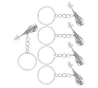 Toyvian Lot de 5 porte-clés en forme d'instrument de musique : pendentif Pipa, porte-clés, breloque pour sac à main, pour les amateurs de musique, cadeaux, décoration pour sacs à main et sacs