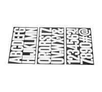 Toyvian Lot de 5 Sets Autocollants Lettres et Chiffres Blancs 7,6 X 3,8 Cm Auto-adhésifs pour Boîtes aux Lettres, Panneaux et Décoration Extérieure Résistants aux Intempéries,