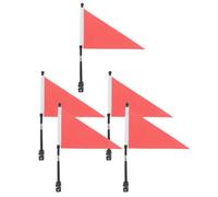 Toyvian Lot de 5 Sets de Sets de Drapeaux de Sécurité pour Guidon de Vélo Garçon et Filles Triangles Légers et Résistants Accessoires de Vélo pour Sécurité et Décoration de Montagne