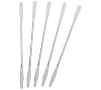 Toyvian Lot de 5 Spatules en Acier Inoxydable 15 CM pour Maquillage et Nail Art Outil de Mélange Cosmétique Polyvalent Spatule de Beauté pour Fond de Teint et Pigments