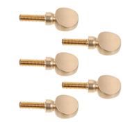 Toyvian Lot de 5 Vis de Manche de Saxophone en Métal Doré Accessoire de Réparation Robuste Vis Courbée Compatible Saxophone Soprano Alto Ténor Outil Pratique pour Instruments à Vent