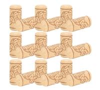 Toyvian Lot de 50 Bouchons de Liège Cylindriques 2,1 X 4 Cm pour Bouteilles de Vin et Vins, Ensemble de Bouchons de Vin Réutilisables Joint Hermétique pour Conservation et Loisirs