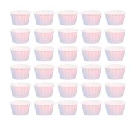 Toyvian Lot de 50 Caissettes à Gâteaux en Papier Bordure Effet Dégradé Violet, Moules à Cupcakes Écologiques et Pratiques, pour Pâtisserie, Muffins et Fêtes Décoratives