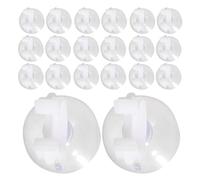 Toyvian Lot de 50 Ventouses Transparentes avec Clips de Fixation pour Tuyau d'Aquarium 16 MM Colliers de Serrage Ouverts pour Tubes d'air et d'eau Support Stable pour Pompe à Air