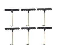 Toyvian Lot De 6 Attaches Pour Accessoires De Hockey Patins À Glace Tendeur Outil Pour Patins À Roulettes Lacet En Acier Inoxydable Extracteur De Ressort De Trampoline