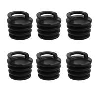 Toyvian Lot de 6 Bouchons de Vidange en Caoutchouc avec Anneau, Étanches et Universels pour Kayak Sit-on-Top et Canoë, Diamètre 4,5×3 Cm, Accessoires de Drainage Résistants pour Sports