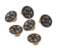 Toyvian Lot de 6 Broches en Métal Balance Vintage Unisexe - Insigne de Juge et Avocat pour Costume Manteau ou Chemise - Accessoire Professionnel Symbolique pour Étudiants en Droit et