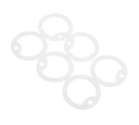 Toyvian Lot De 6 Étuis en Silicone pour Médailles D'identité pour Animaux De Compagnie, Phosphorescents, Verts, avec Anneau Antibruit, Protège Les Médailles des Dommages Et Réduit Le