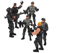 Toyvian Lot de 6 Figurines de Soldats Mobiles Jouets Poupées en Plastique Action Figures pour Garçon et Filles Décoration Éducative Simulation de Scène