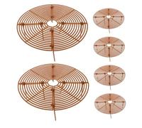 Toyvian Lot De 6 Grilles pour Pots De Fleurs Couvercles De Protection Creux pour Pots De Fleurs Empêchant Les Chiens De Creuser