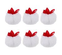 Toyvian Lot de 6 Houppettes à Poudre Souples Et Grandes de 5 Cm, Longues Et Moelleuses, en Forme de Boule, pour Un Soin Doux de La Peau - Portables pour Le Maquillage Du Corps Et Du Visage Des Femmes