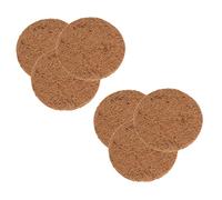 Toyvian Lot De 6 Nids De Pigeons avec Coussin Marron pour Œufs D'Élevage d'oiseaux Tapis pour Œufs De Pigeon Coussins De Nidification pour Poulailler Tapis De Nid D'Oiseau