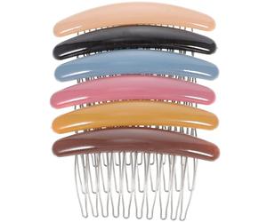 Toyvian Lot de 6 Peignes Latéraux pour Cheveux sans Trappe, Pinces à Cheveux Décoratives, Antidérapantes, Maintien Confortable, pour Femmes et Filles