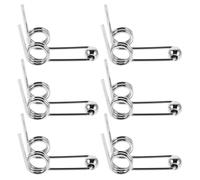 Toyvian Lot de 6 Ressorts Métalliques Doubles de Rechange 30 MM pour Fer à Friser Accessoires Compatibles DIY Haute Résistance à la Chaleur et Élasticité Fiable pour Coiffage Rapide