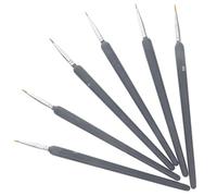 Toyvian Lot de 6 Stylos à Dessin Aquarelle Wolf-Hair Pinceaux à Réservoir d'Eau Tailles 000/00/0 pour Peinture Artistique Dessin Précis et Calligraphie Usage Élève et Amateur