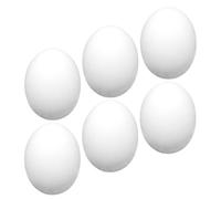 Toyvian Lot de 6 Œufs Éponge Blancs pour Illusions de Scène, Accessoires Polyvalents Apparence Réaliste, pour Spectacles et Magiciens Débutants