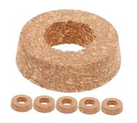Toyvian Lot De 6 Vases Hydroponiques avec Couvercle en Liège pour Terrarium Jardinières Murales Boules De Liège Bouteilles Hydroponiques en Liège Marron