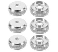 Toyvian Lot de 6 Vis à Piston en Métal pour Trompette, Bouchons de Vannes pour Réparation de Pistons, 3 Boutons Supérieurs 3 Boutons Inférieurs, Accessoire Solide pour Orchestres