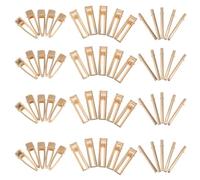 Toyvian Lot de 60 Pincettes à Cheveux Mignonnes en Métal 6 CM Ensemble 3 Styles Barrettes Pincettes à Pression Carrées Ajourées Dorées Accessoires Coiffure pour Filles Adolescentes Usage