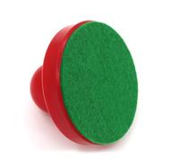 Toyvian Lot de 8 Accessoires pour Hockey sur Air Rouge - 2 Pousseurs de 96 Mm, 2 Raquettes en Velours, 4 Palets Ronds de 64 Mm - Ensemble de Remplacement pour Table de Hockey D’intérieur