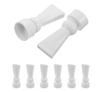 Toyvian Lot de 8 Buses de Sortie d'eau à Bec de Canard pour Aquarium, Plastique Blanc 25 Mm, Buse Rotative Multidirectionnelle, Raccords de Plomberie pour Pompe D'aquarium, pour
