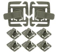 Toyvian Lot de 8 Clips rotatifs pour Tuyau d'hydratation - Collier de Serrage pour Tuyau de Poche à Eau pour à Dos de randonnée - Accessoires pour équipement de Camping et de Plein air