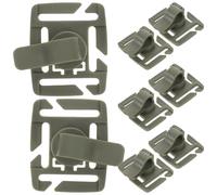 Toyvian Lot de 8 Clips Rotatifs pour Tuyau d'Hydratation Fixations Légères en Plastique Vert Armée pour Paquet à Dos et Poche à Eau Colliers de Serrage Antidérapants Adaptés Randonnée et