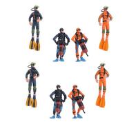 Toyvian Lot de 8 Mini Figurines de Plongeur en PVC Ornement Miniature pour Décoration de Table de Sable Décoration Intérieur Plongeur Coffret Figurines pour Jeu Éducatif et Artisanat